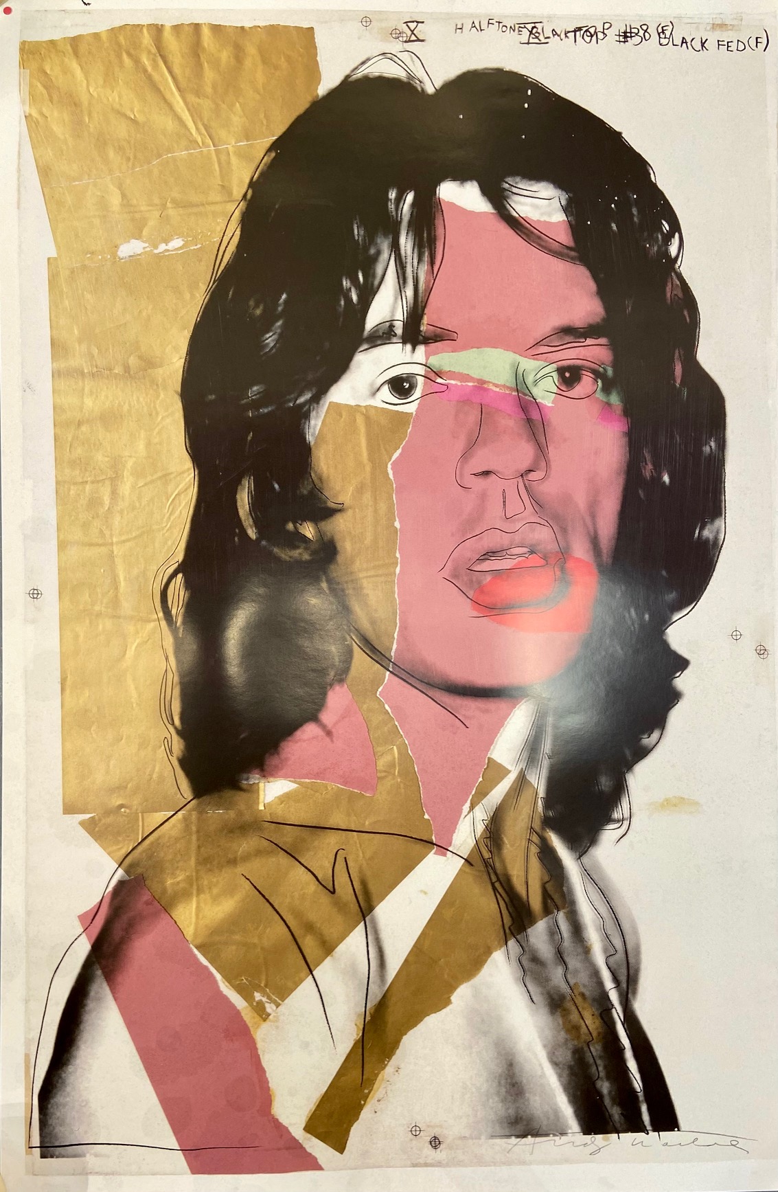 Mick Jagger Warhol Andy (Энди Уорхол) - купить в Галерее «The Personal»