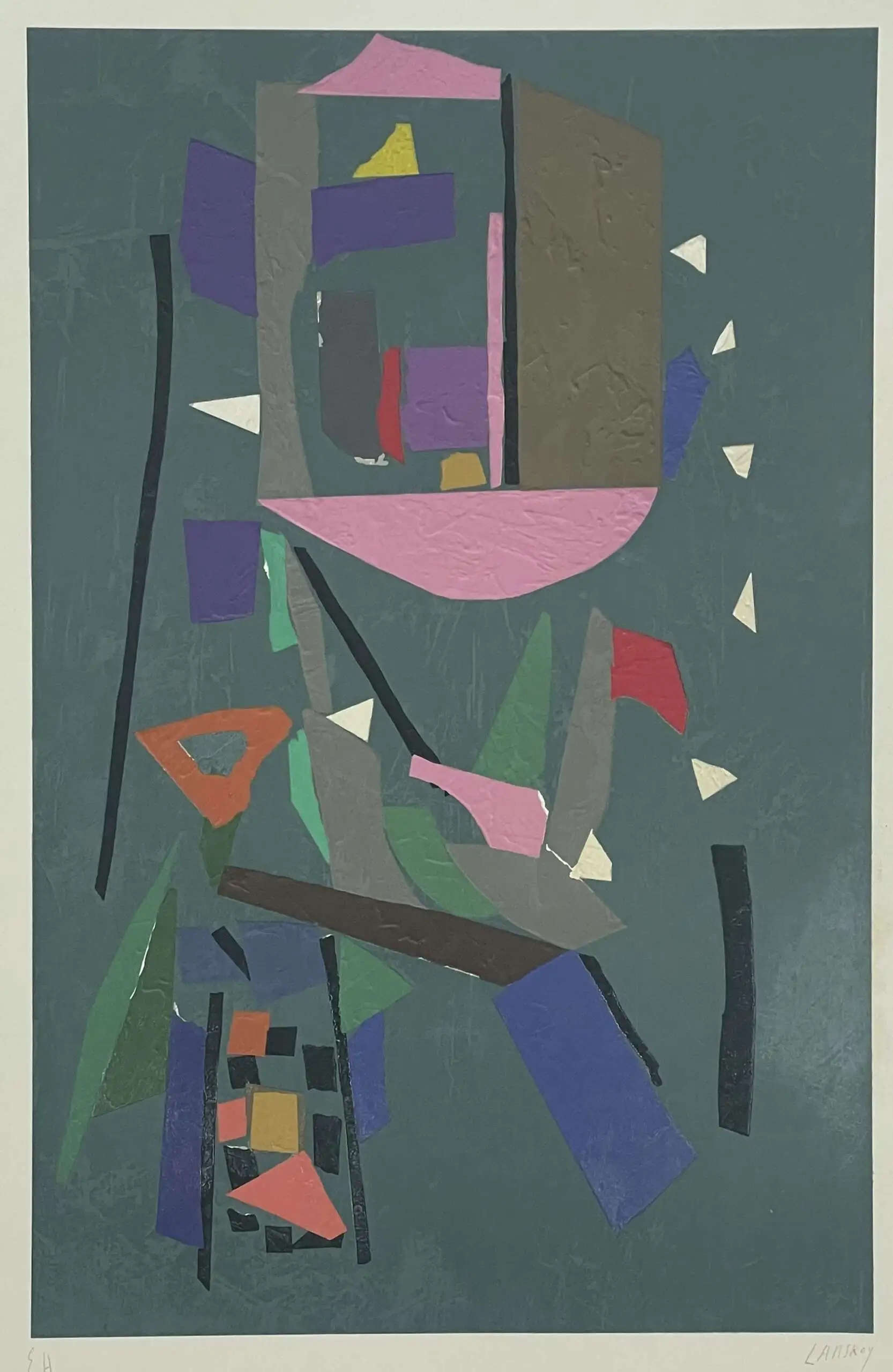 "Композиция на зелёном фоне"