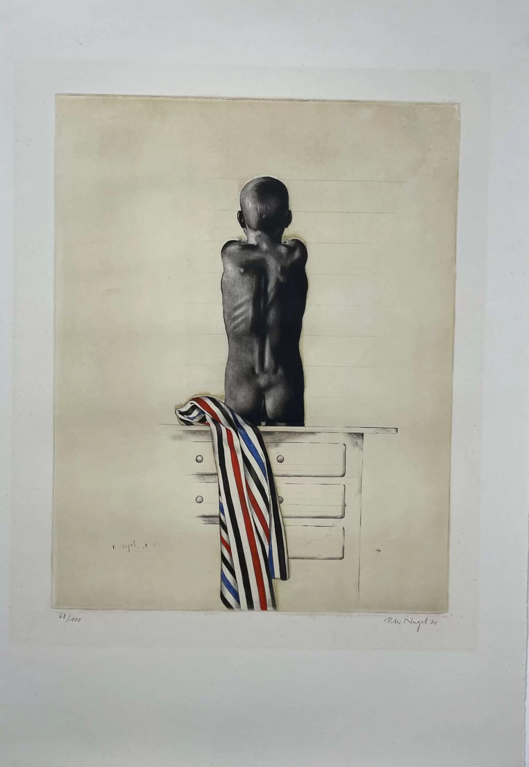 "Юноша с полосатым полотенцем", 1970 г. — изображение 2