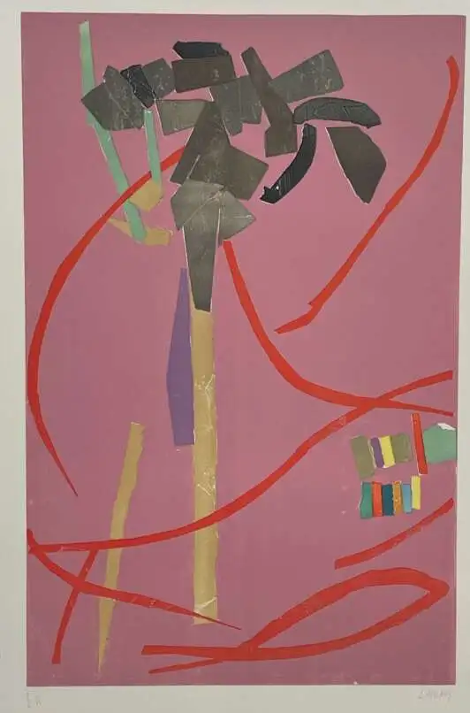 "Композиция на розовом фоне"