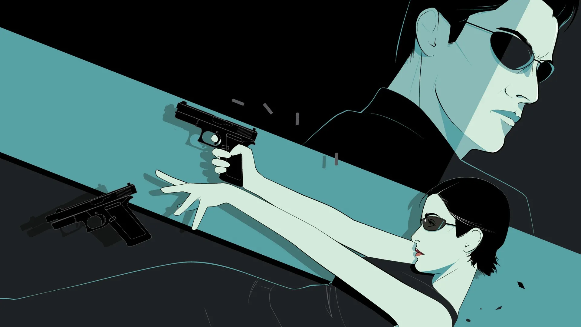 Тринити и Нео из "Матрицы" (Matrix)