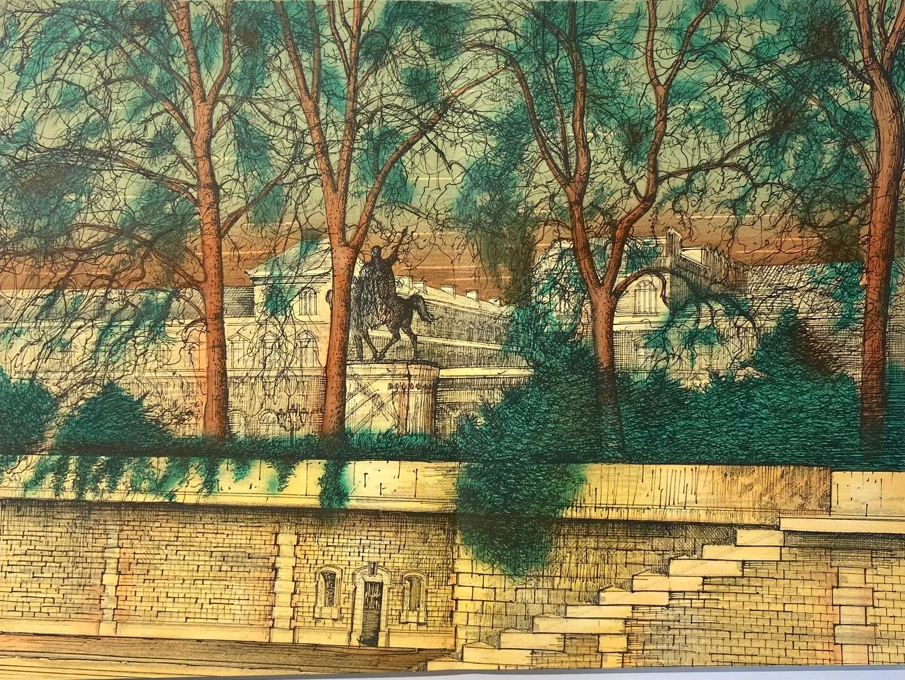 "Le Square Notre Dame (Сквер перед Нотр-Дам)"