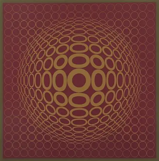 "Золотая иллюзия на коричневом"