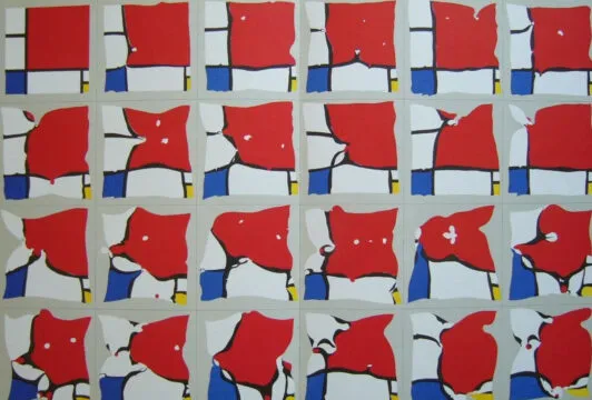 "Ramollissements de Mondrian (Смягчение Мондриана)"