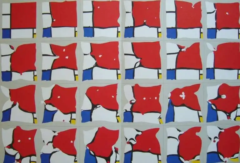 «Ramollissements de Mondrian (Смягчение Мондриана)»
