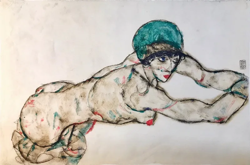 "Обнажённая, смотрящая направо"