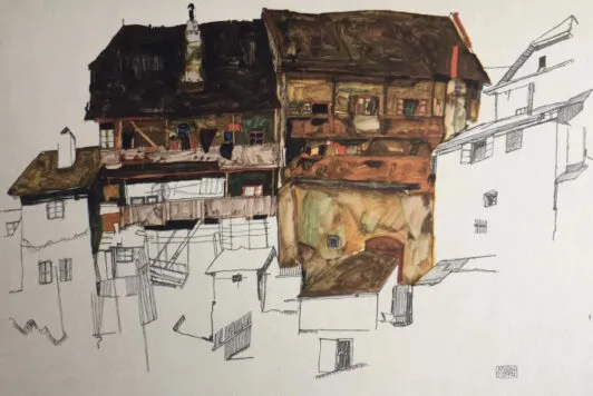 "Старые дома в Крюмау"