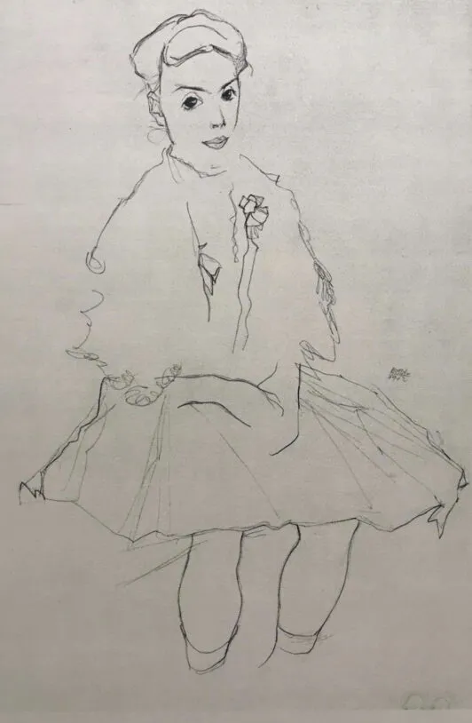 "Девочка в плиссированной юбке"