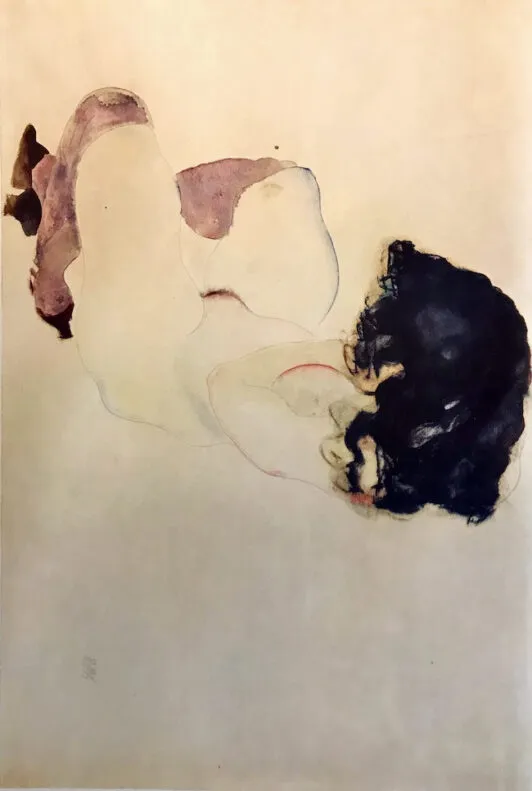 Девушка в фиолетовых чулках"