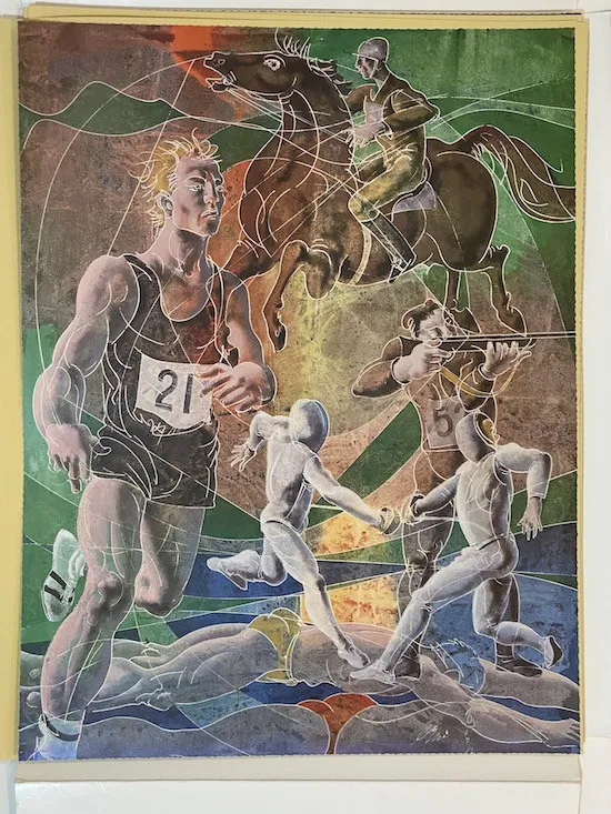 Portfolio "Los Angelis Olympic Games 1984", Hans Erni — изображение 23