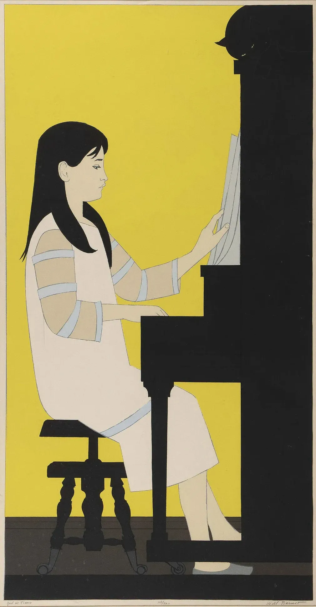 "Girl at Piano", 1973 г.