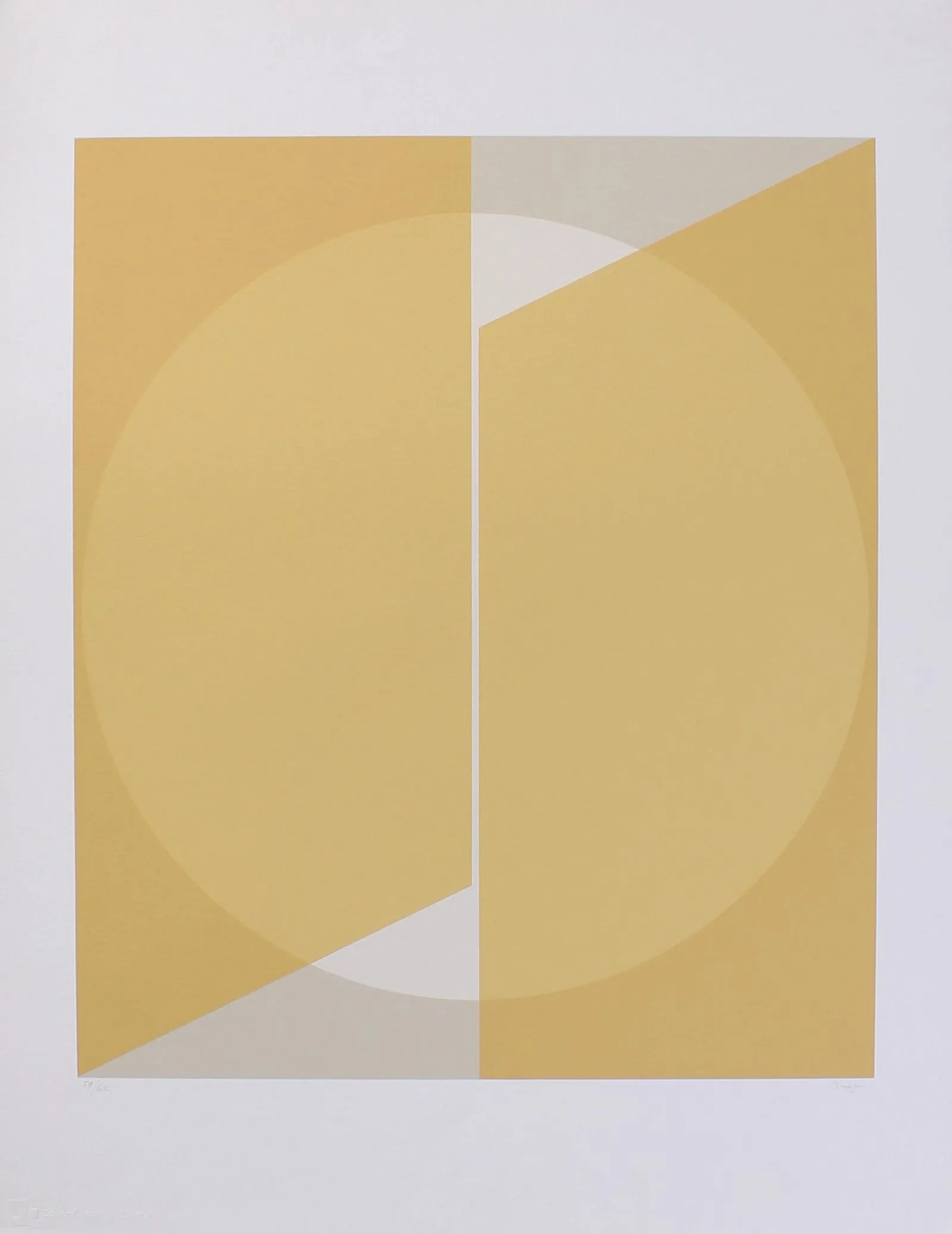 "Геометрическая композиция с кругом"