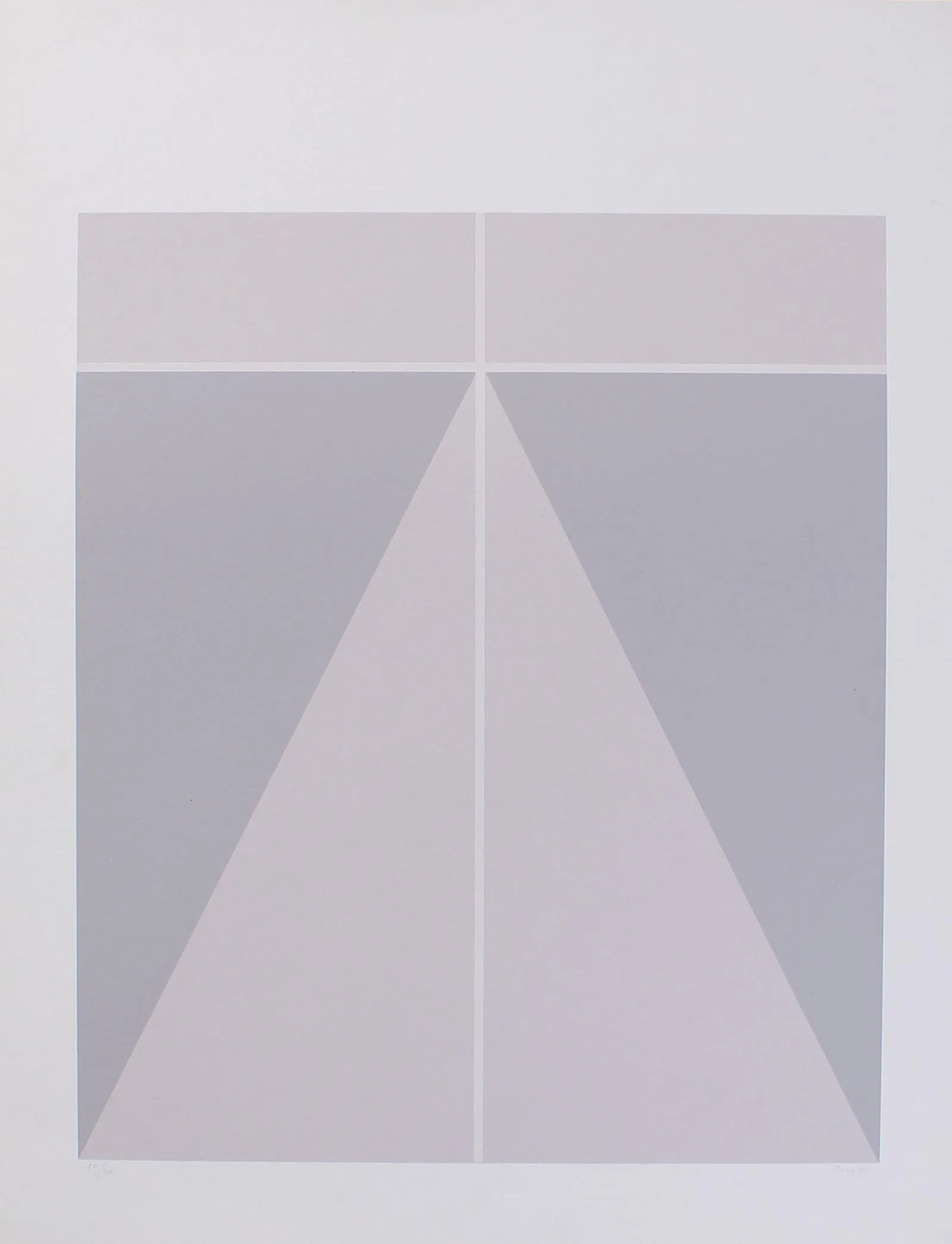"Геометрическая композиция на сиреневом фоне"