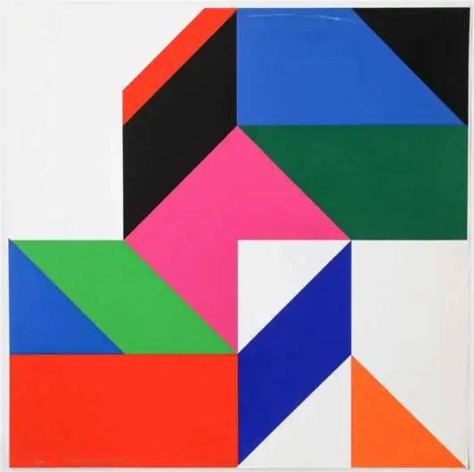 "Многоцветная геометрическая композиция"