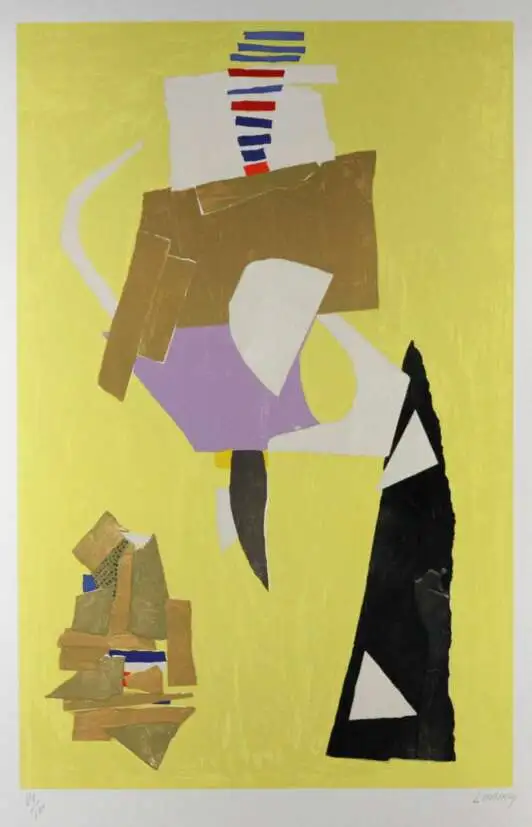 "Композиция на желтом фоне"