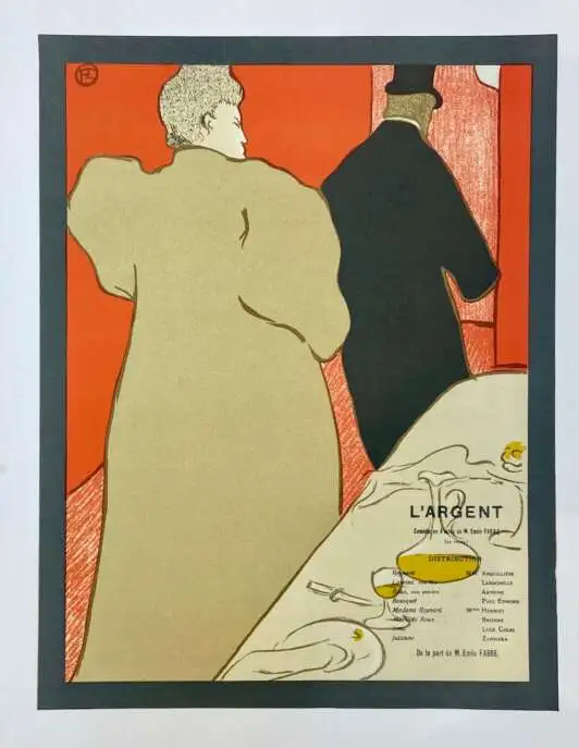 афиша к пьесе "Аргент" Э.Фабра"