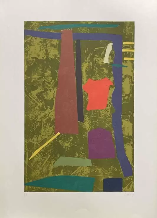 "Композиция на зеленом фоне"