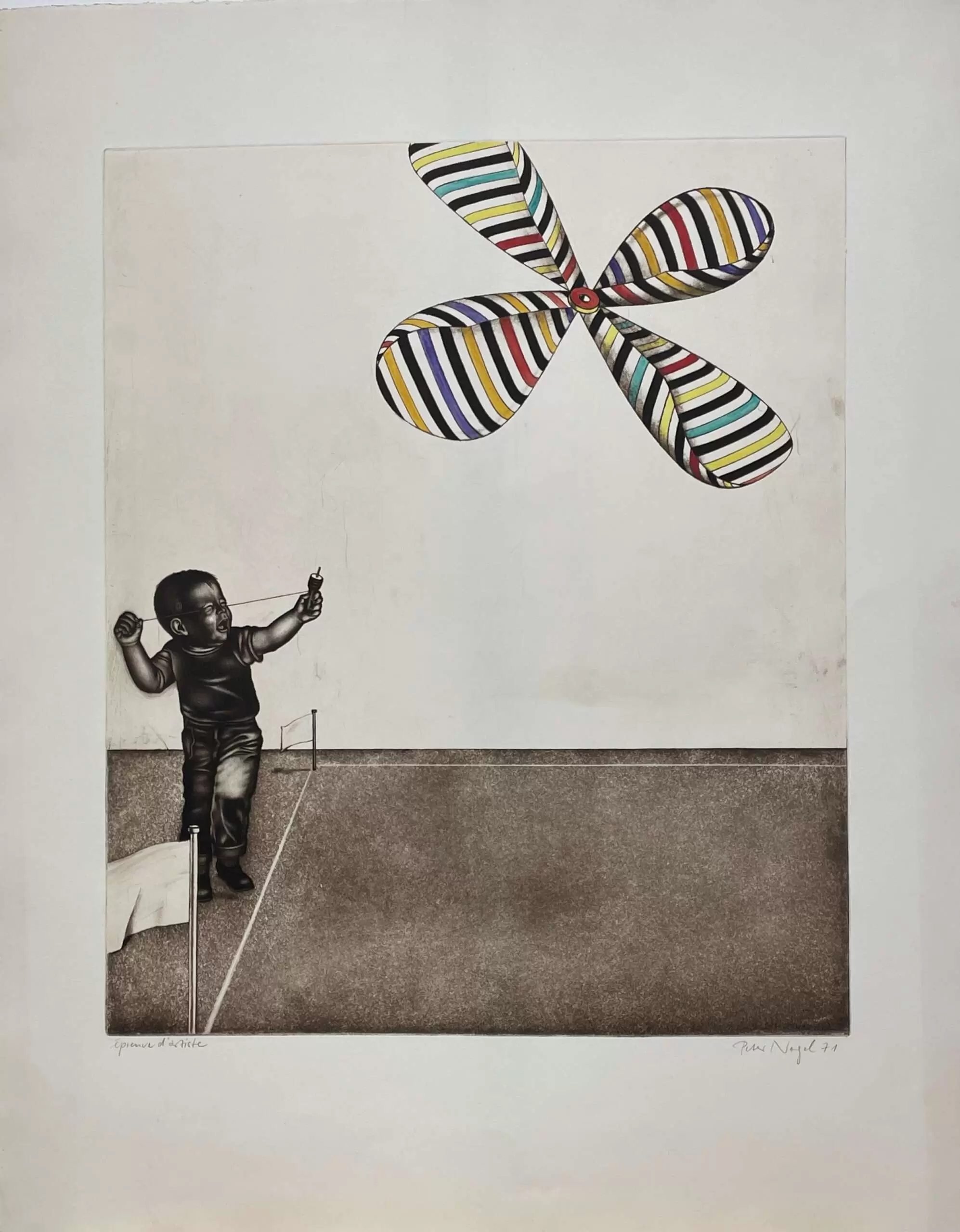 "Мальчик с пропеллером", 1971 г.