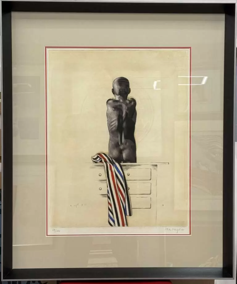«Юноша с полосатым полотенцем», 1970 г.