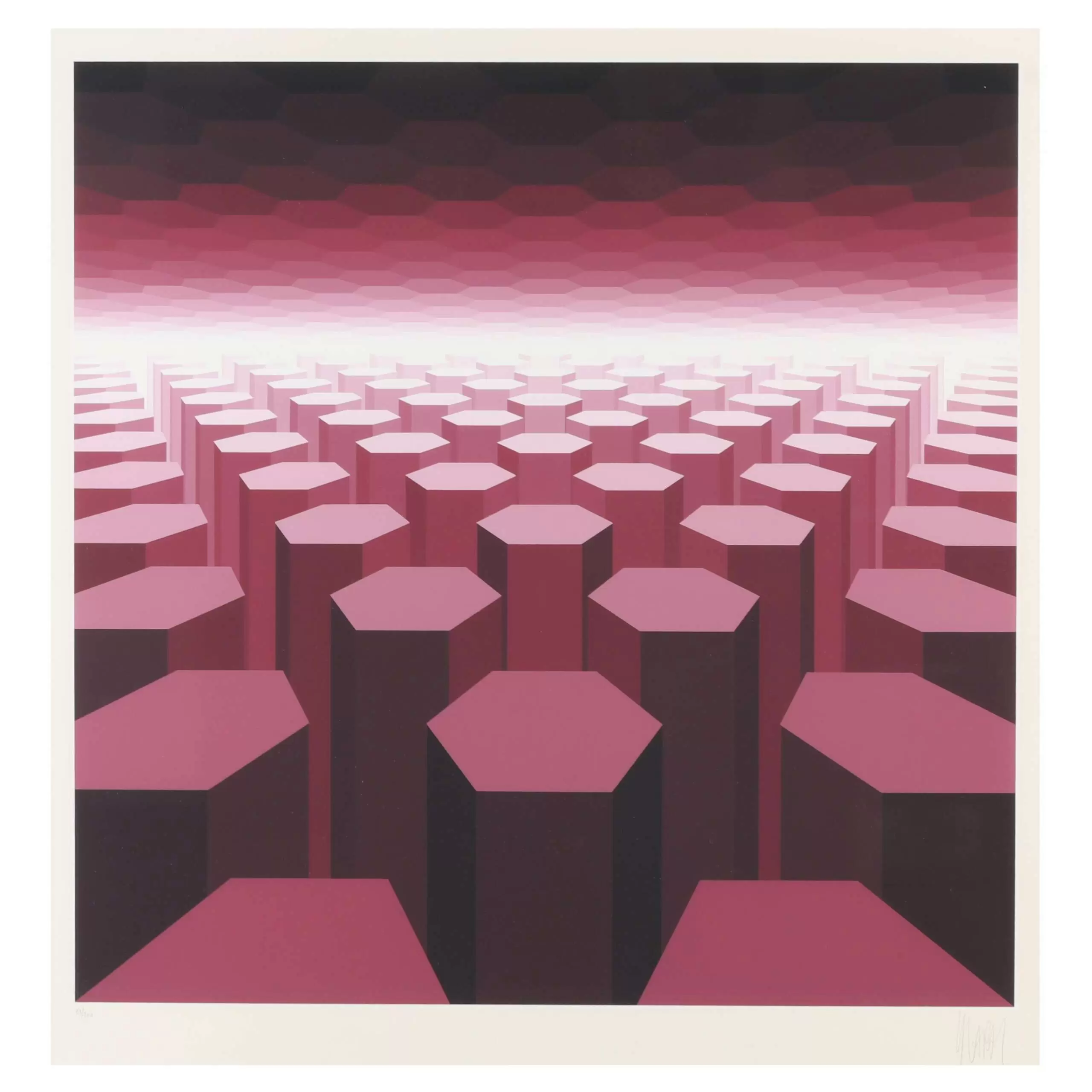 "Structured mauve Horizon", 1976 г.