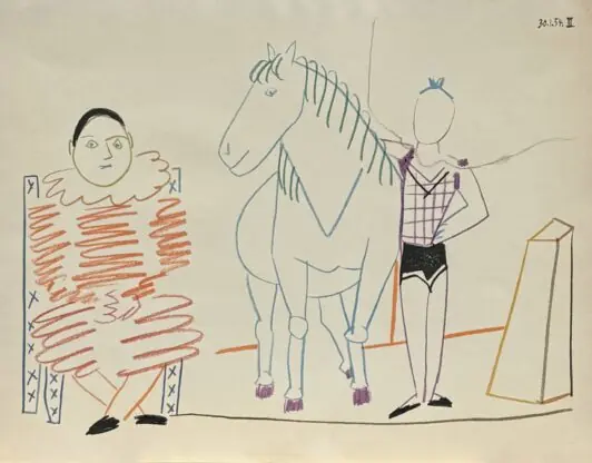 "Clown, Acrobat and Horse III (Клоун, акробат и лошадь III)"