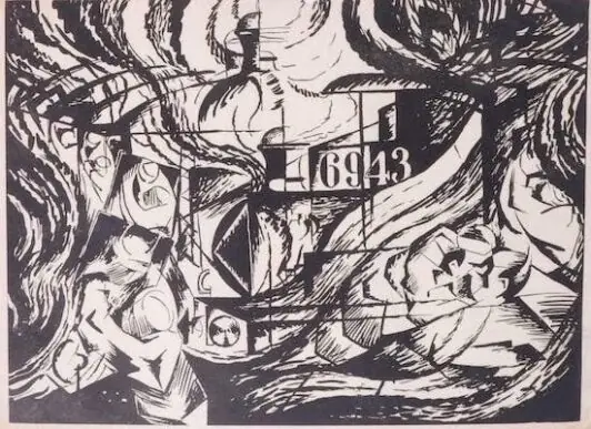 Часть триптиха "Gli Stati D'Animo (Состояния души): "Gli Addii (Прощания)", 1911-13 гг.